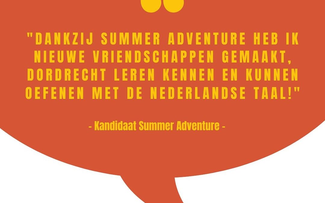 Quote van deelnemer Summer Adventure